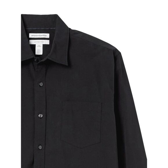 Amazon Essentials Men's Regular-Fit Long-Sleeve Casual Poplin Shirt Amazon's‎ - Picture 4 of 8